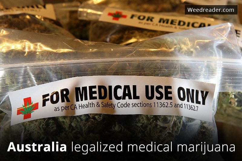 Australia legalized medical marijuana