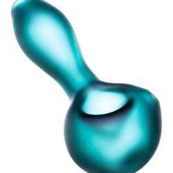 Teal "Lil Hitter" Frosted Spoon Pipe