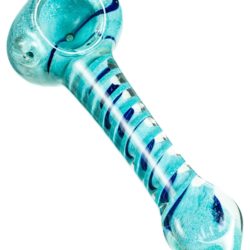 Blue Element Spiral Glass Hand Pipe