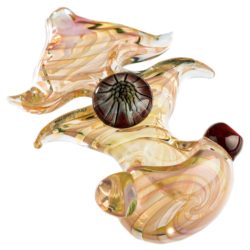 Finger Pinched Spiral Fumed Spoon Pipe