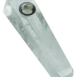 White Quartz Crystal Stone Pipe