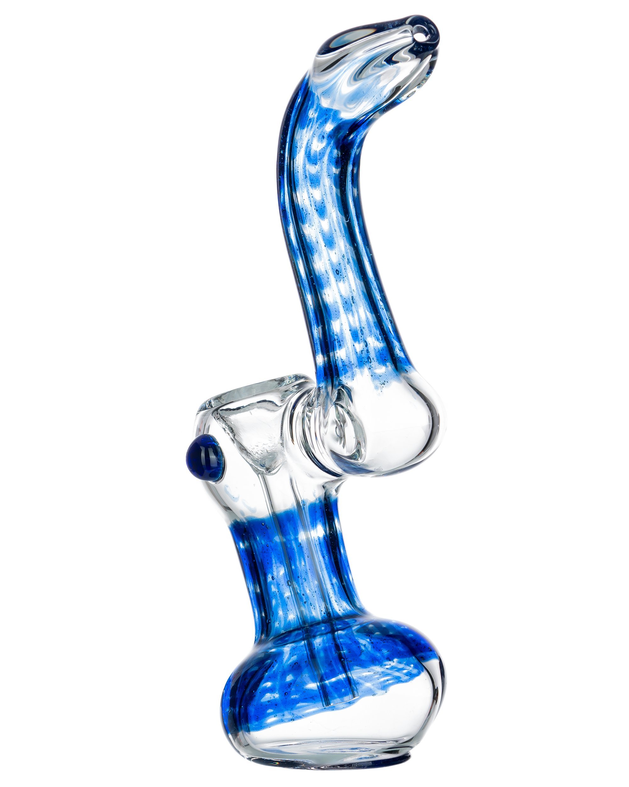 dankstop raked bubbler blue 5 Bent Neck Bubbler