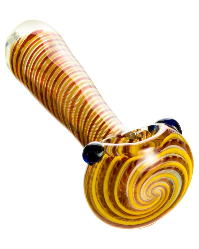 dankstop tight spiral spoon pipe w fumed glass red 1