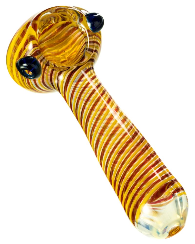 dankstop tight spiral spoon pipe w fumed glass red 2