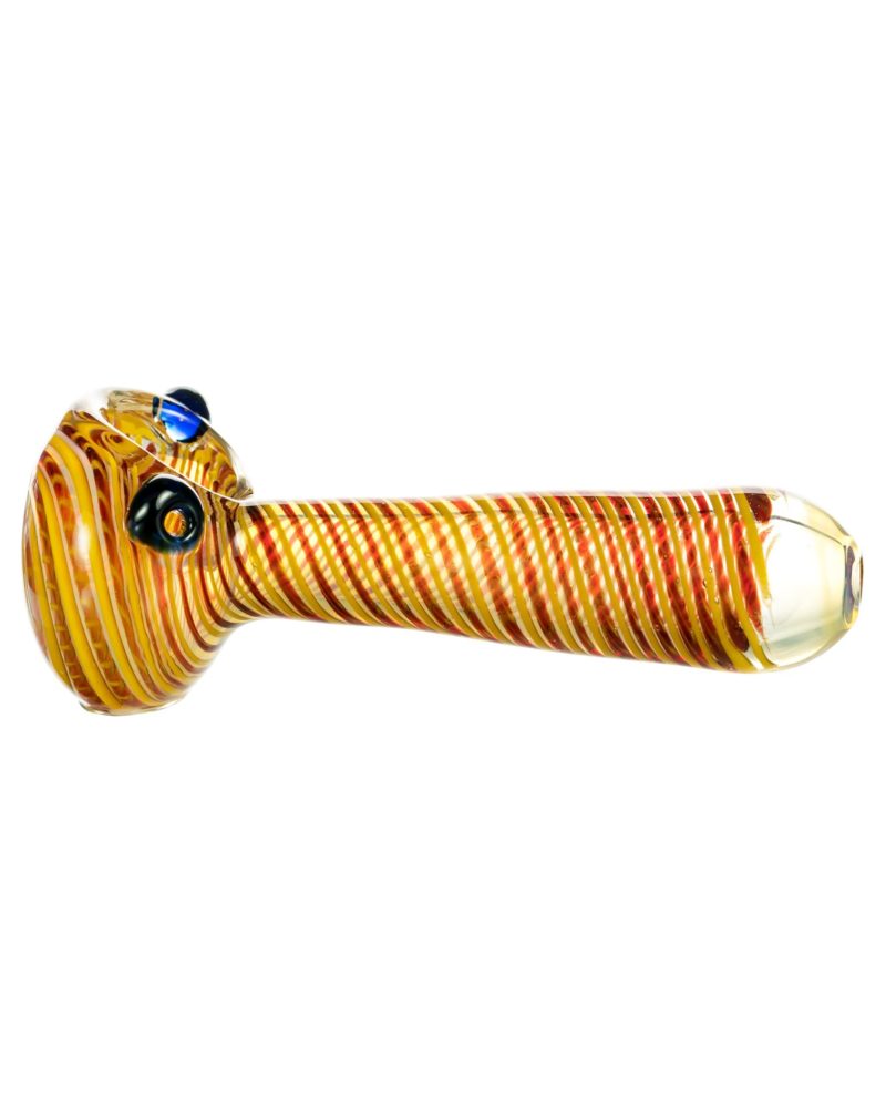 dankstop tight spiral spoon pipe w fumed glass red 3
