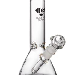 Diamond Glass 8" Basic Beaker Bong Topaz