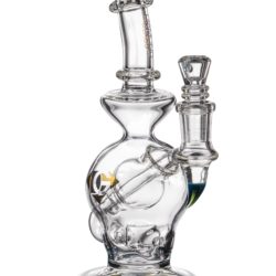 Diamond Glass "Rigception" Showerhead Perc Incycler Blue with Included Bowl
