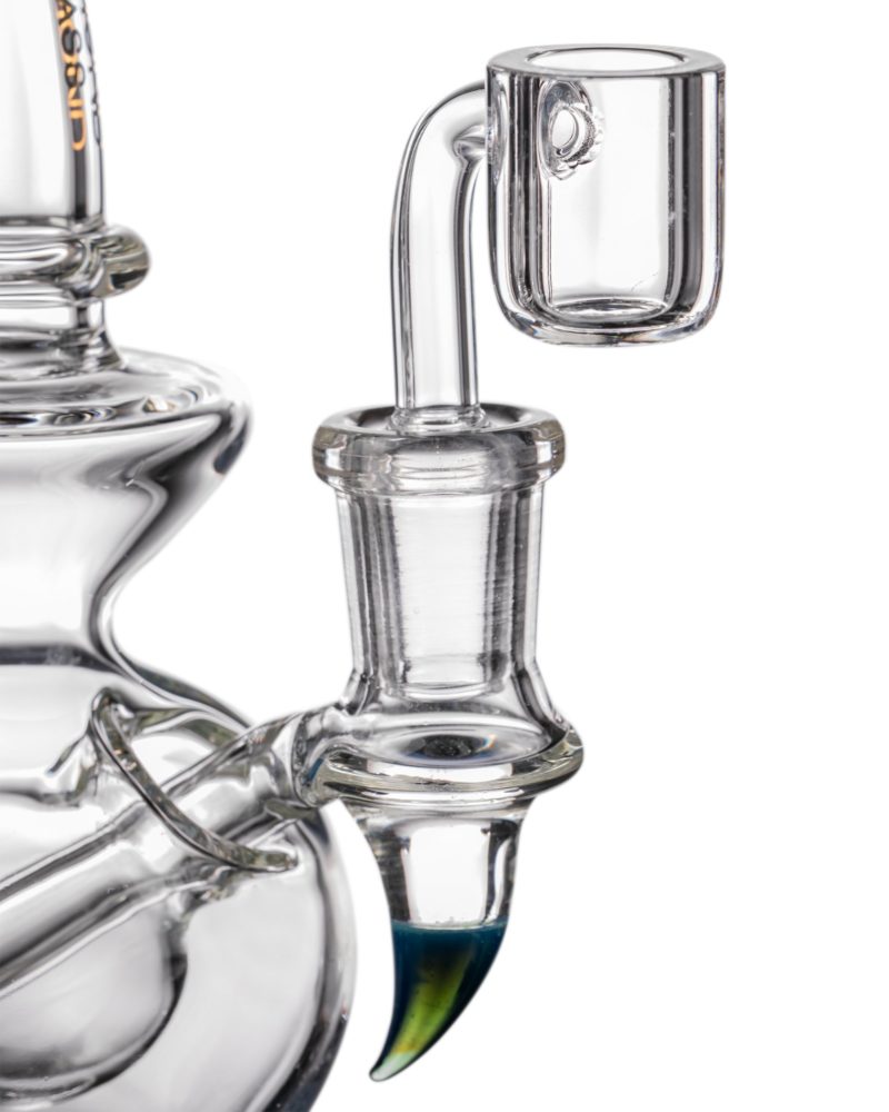Diamond Glass "Rigception" Showerhead Perc Incycler Banger Closeup