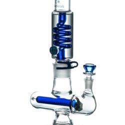 Glycerin Coil w/ Colored Inline Perc Bong - Buy Now!