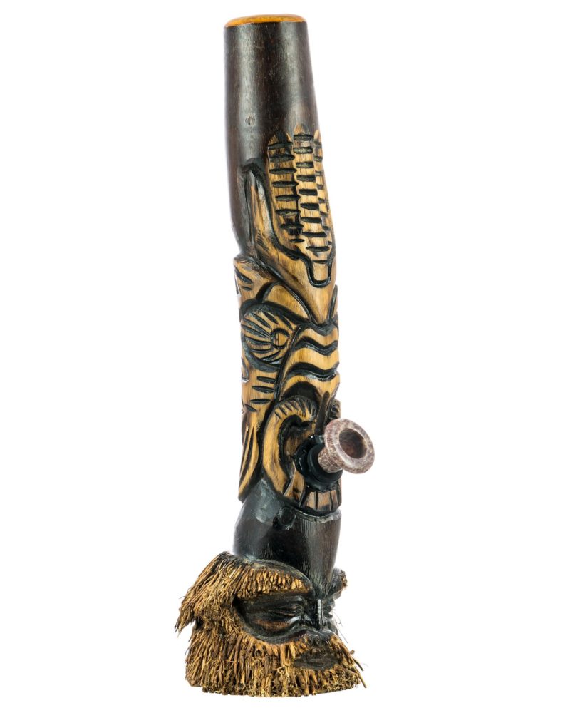 Demon Indonesian Hand Carved Bamboo Bong