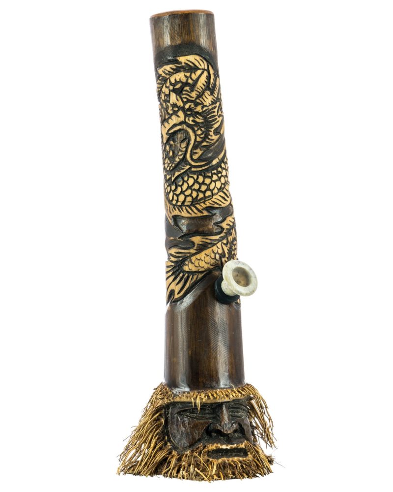 Dragon Indonesian Hand Carved Bamboo Bong