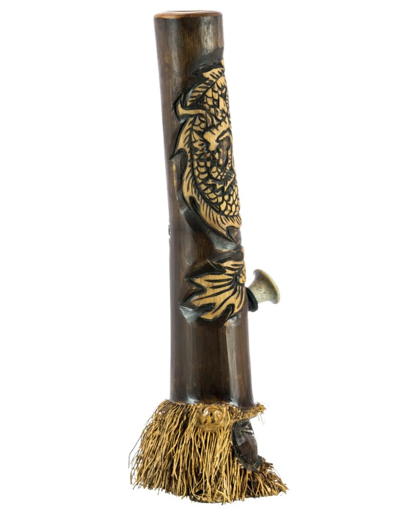 Primitive Pipes Indonesian Hand Carved Bamboo Bong