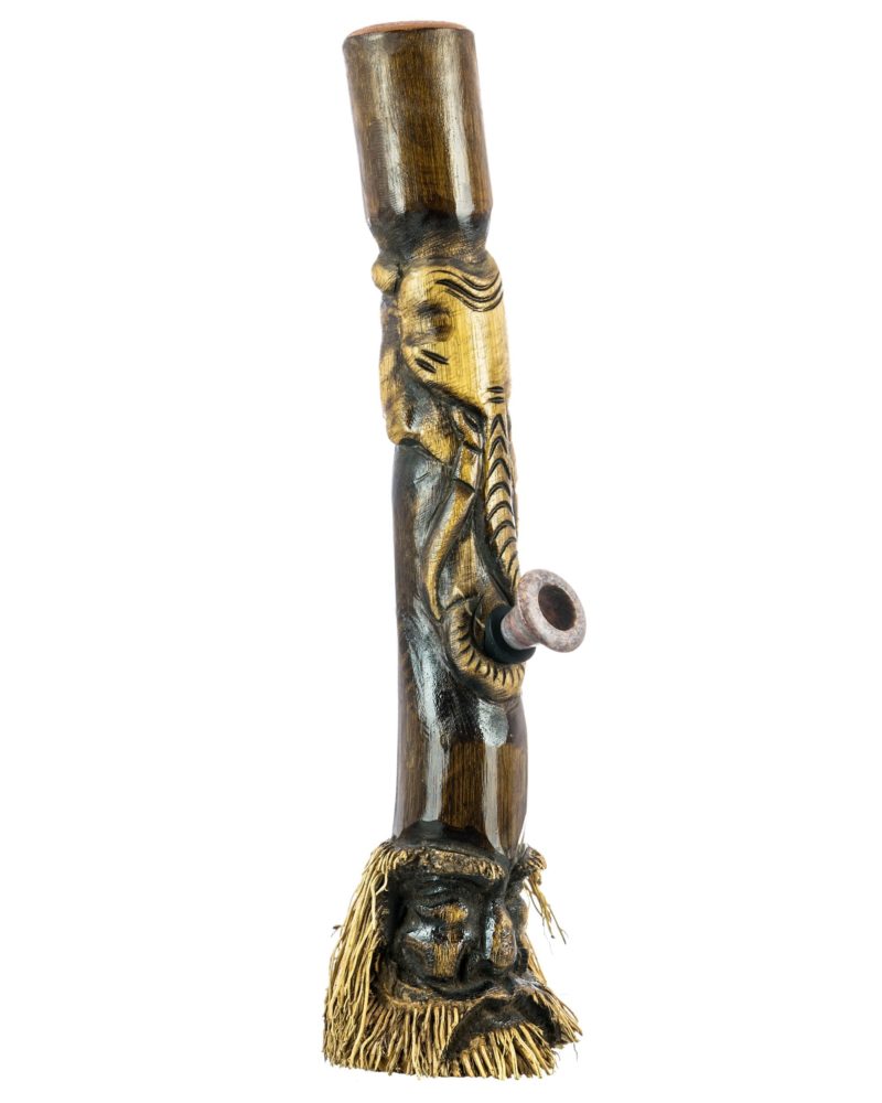 Elephant Indonesian Hand Carved Bamboo Bong