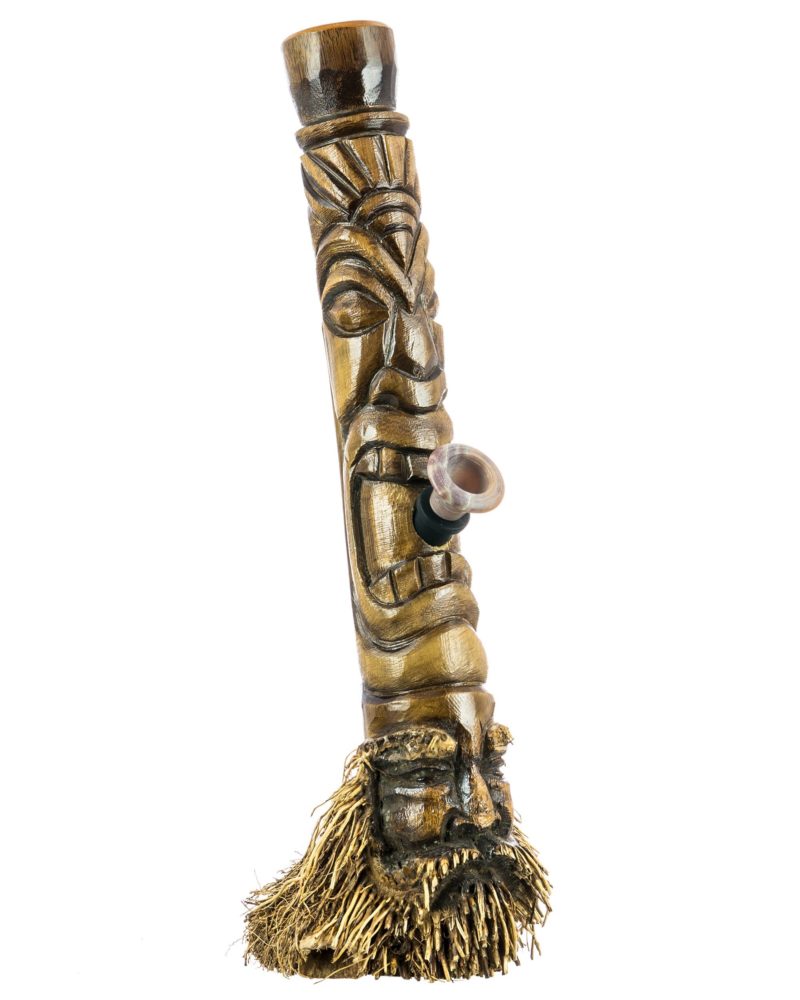 Indonesian Hand Carved Bamboo Bong