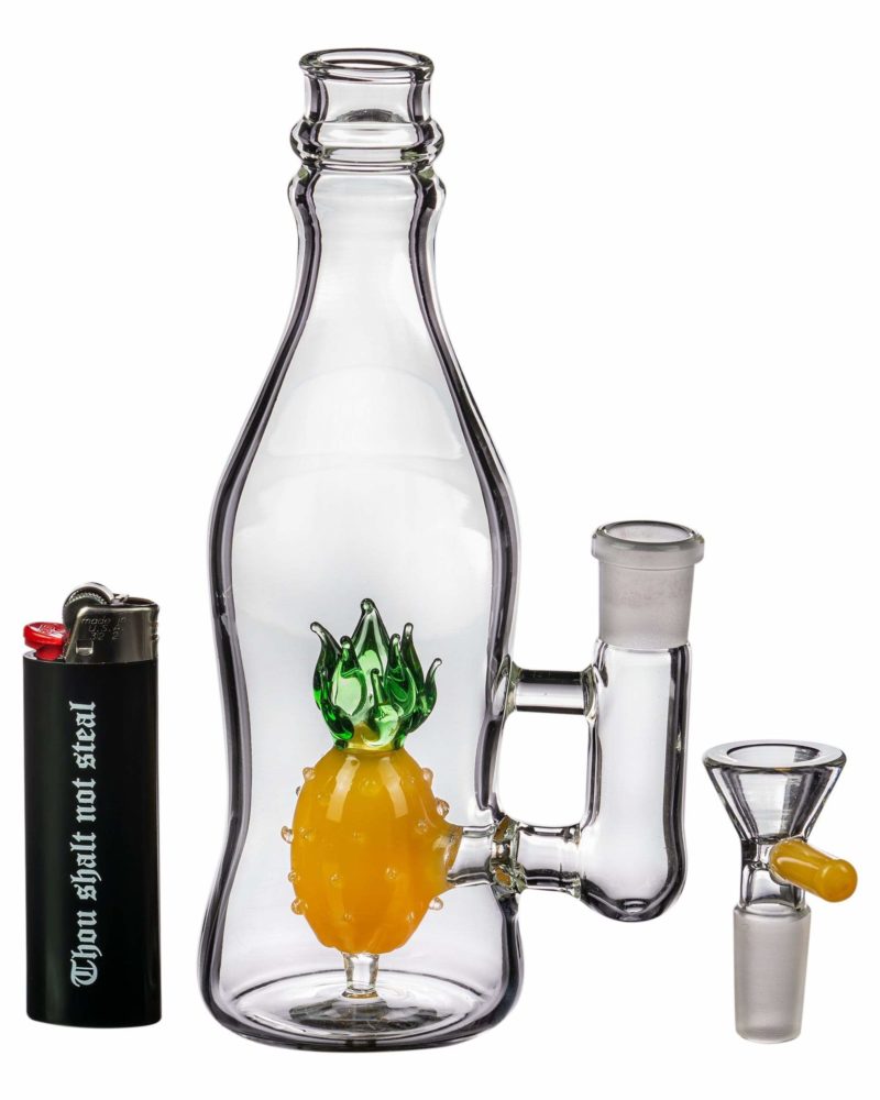 pineapple bong bottle glass