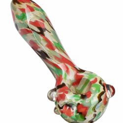 empire glassworks camo pattern glass spoon pipe green hand pipe eg 1944 gr 12788091617354