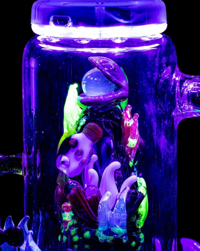 empire glassworks self illuminating aquatic themed rig dab rig eg 2003 12546922446922