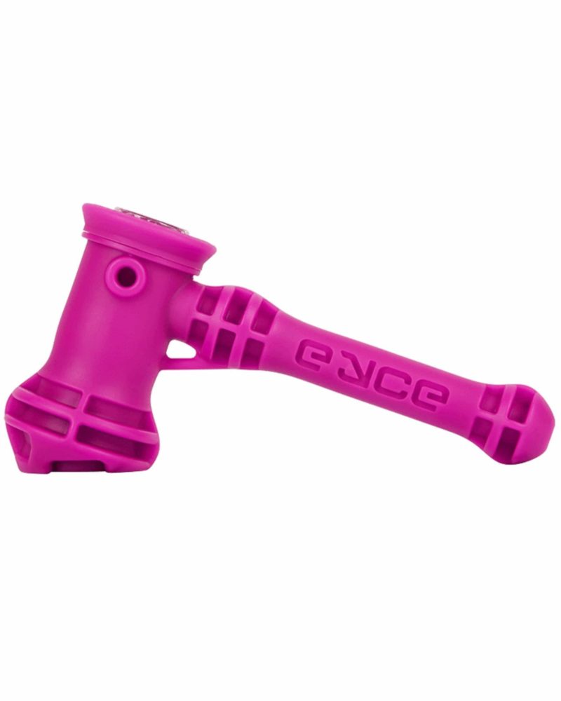 eyce silicone hammer style bubbler magenta hand pipe ey shb pf 13351818756170